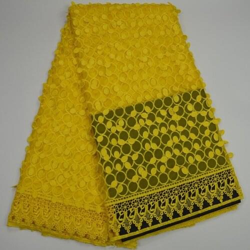 7 colors (5yards/piece) yellow African tulle lace fabric unique tassles French net lace fabric for party dress FLP140
