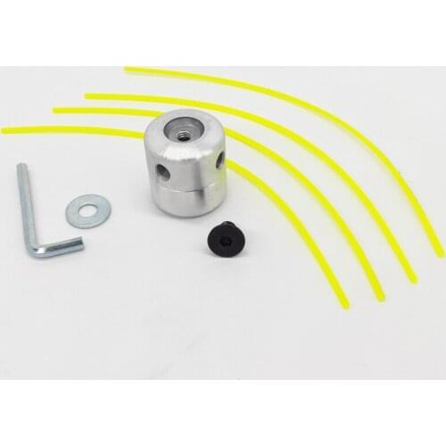 Aluminum Grass Trimmer Head With 4 Lines Brush Cutter Head Lawn Mower Cutting Line Head Trimmer Replacement