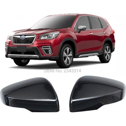 For Subaru Forester SK 2018 2019 ABS Rear View Rearview Side Door Mirror Scuff Plate Trim Cover Sticker Car Styling Accessories