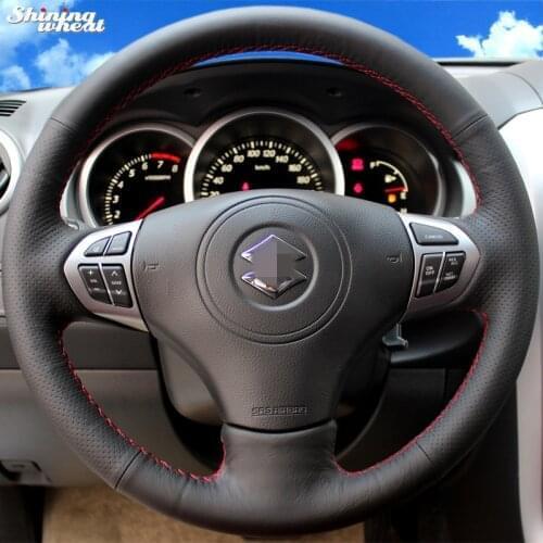 BANNIS Hand-stitched Car Steering Wheel Cover for Suzuki Grand Vitara 2007-2013