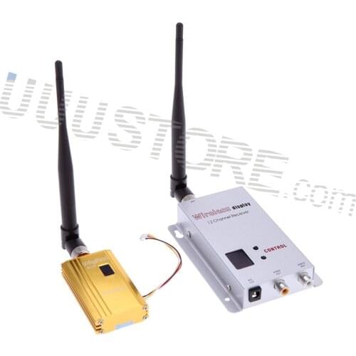FPV 1.2GHZ 1.2G 1500mW 8CH 8 Channel Wireless Tranmsitter and 12 Channel Receiver Professional Kit for CCCTV DJI Phantom
