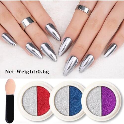 2021 Hot Holographics Nail Powders Mirror Bubble Nail Glitters Dust Decorations For Nail Art Chrome Pigment DIY Accessories