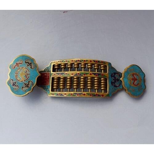 Esmalte de cloisonne de cobre puro muebles para el hogar sueño pesado deseo exquisito colección de mano antigua