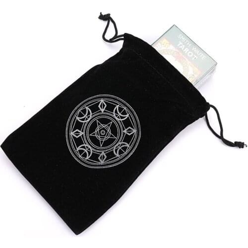 1PC Velvet Tarots Storage Bag Oracle Card Witch Divination Dice Packing Accessories