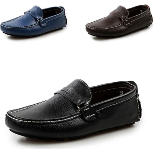 Loafers Men Shoes 2020 Autumn Fashion Shoes Men Comfy Slip-on Mocassins Boat Male Footwear Design Men Casual Shoes Mens Flats