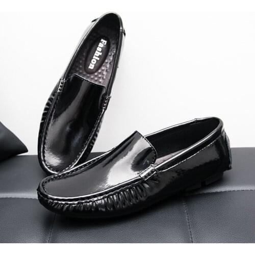 2019new Summer Fashion trend Casual Men shoes Leather Peas Shoes Men Light Business Loafers Male British wind oxford shoes