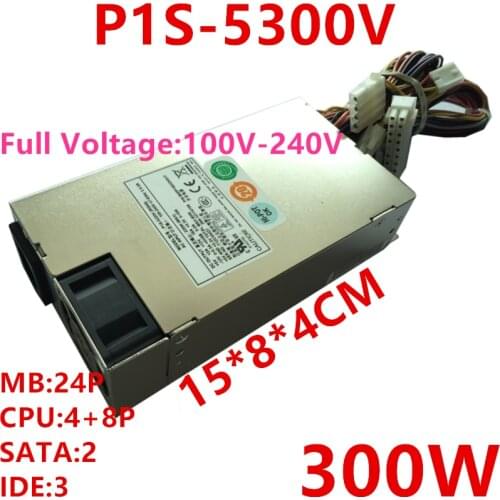 New PSU For Zippy Emacs Small 1U 300W Power Supply P1S-5300V P1S-5180V P1S-5220V