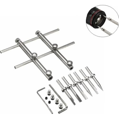 NEW Adjustable Camera Lens Spanner Wrench 3 Tips Flat Opening Open Repair Tool Set For Nikon Canon Sony Pentax Lens Remover