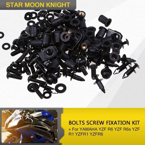 Fairing Bolt For YAMAHA YZF R6 YZF R6s YZF R1 YZFR1 YZFR6 Fairing Bolt Screw Fastener Fixation Complete Kit