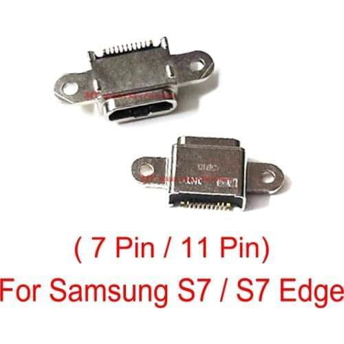 Original 7 / 11 Pin Micro USB Charging Port Dock Connector Socket Plug Jack For Samsung Galaxy S7 Edge G930 G930F G935 G935F
