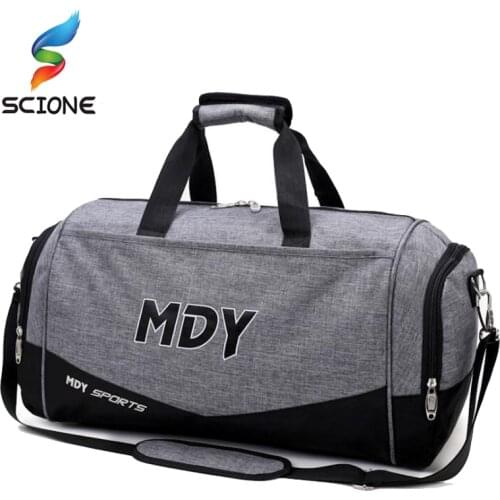 Hot Outdoor Training Waterproof Shoulder Gym Bag Handbags For Men Women Sports Fitness Bag With independent Shoes Storage