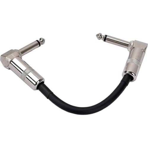 Durable Guitar Effect Pedal Amp Lead Connection Cable 6.35mm Plug Jack