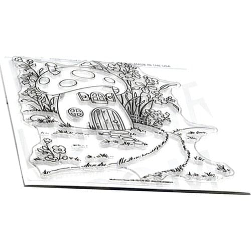 Mushroom House Clear Stamp /Seal for DIY Scrapbooking/photo Album Decorative Clear Stamp Sheets 2021 New