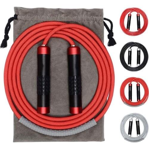 3M Adjustable Heavy Jump Rope Weighted Jump Rope For Workout Fitness Extra Thick Cable Ball Bearing Rapid Speed Skipping Ropes