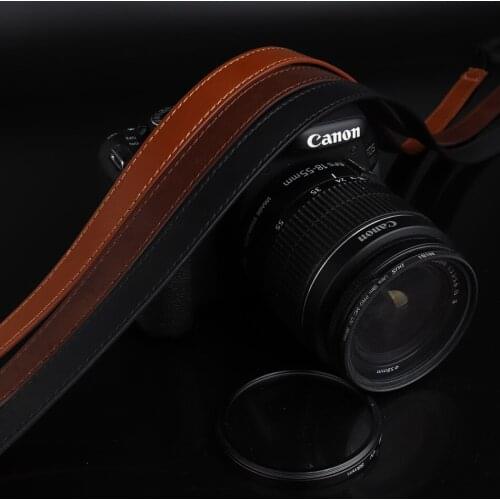 3 Colors PU Leather Camera Strap Shoulder Neck Hand Strap For Canon M1 M2 M3 M5 M6 M10 M50 M100 G7X Mark II G5X G9X SX730 SX720