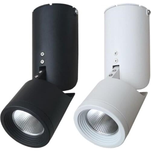 Dimmable Rotating LED Downlights 10W15W20W COB LED Ceiling SpotLights AC85-265V LED Wall Lamps Warm Cold White Indoor Lighting