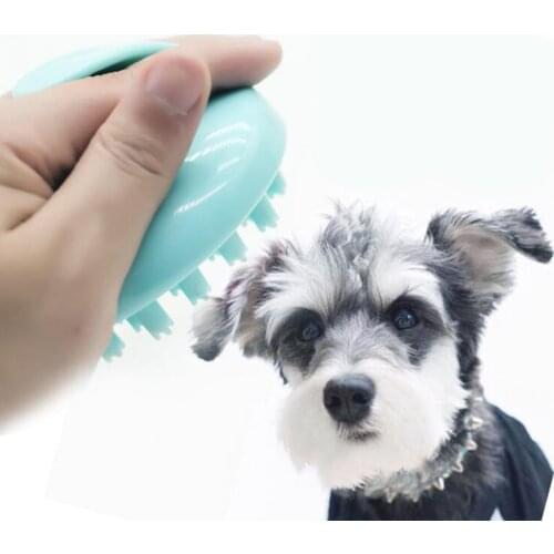 Pet Shower Dog Massage Brush Comb Plastic Hair Grooming Bath Brush Massage Tool Dogs Cats Shower Goods Supplies Accessories