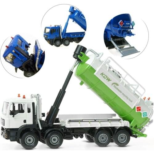 High quality 1:50 wastewater recycling transporter alloy model,simulation die-cast toy model,childrens toy gift