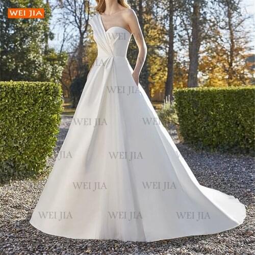 WEIJIA Womens One Shoulder Dresses