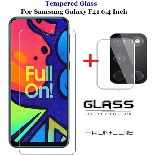 Tempered Glass for Samsung Galaxy F41 6.4'' Camera Lens Protection Screen Protector for Samsung F41 SM-F415F F 41 f41 glass film