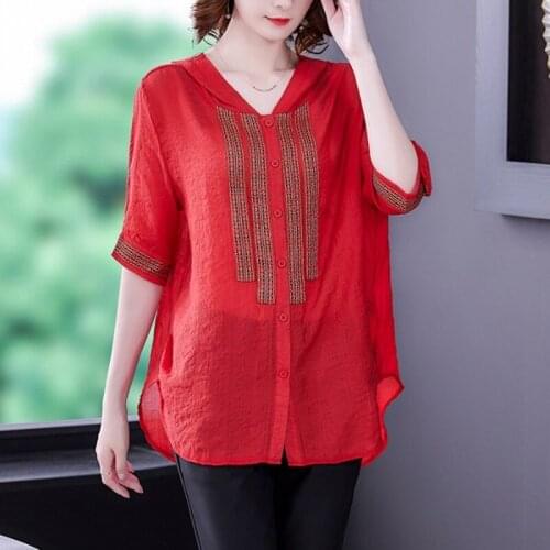 2021 Summer Casual Tops For Women Traditional Chinese Clothing Cotton Cheongsam Top Linen Solid Color Qipao Shirt Female KK3664