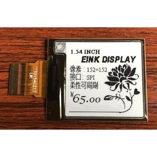 1.54 inch 24PIN SPI Black White Flexible E-ink Screen E-paper Display Screen IL0373 Controller 152*152
