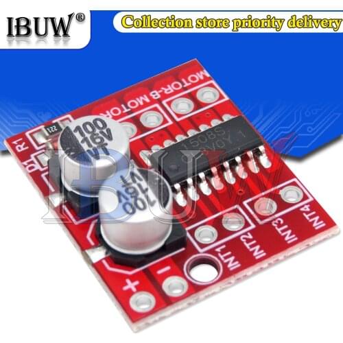 1PCS DC Motor Drive Module Reversing PWM Speed Dual H Bridge Stepper Motor Mini L298N