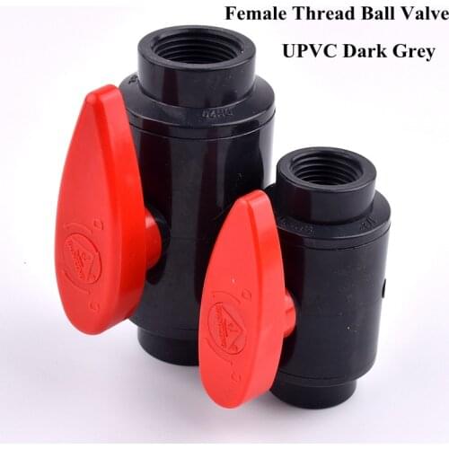 1PC Double Head 1/2"~4" Female Thread PVC Pipe Ball Valve Garden DIY Irrigation System Aquarium Fish Tank Connector Fittings