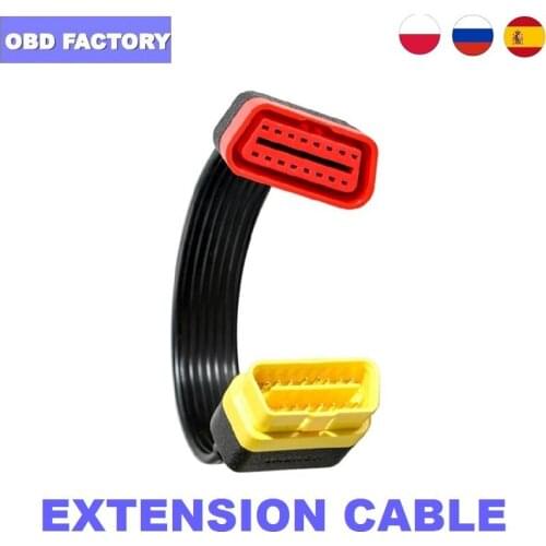 10Pcs/Lot OBD2 16pin Extension Cable FOR LAUNCH EasyDiag 3.0/easydiag 2.0 plus 16PIN Extension Connector Cable
