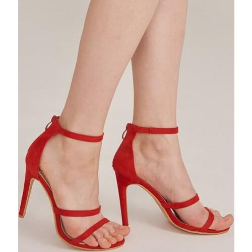 2021 Shoes Women Heels Sandals Summer Sexy Heel Sandal Girl Open Toe Womens Sandals Heels Black Red