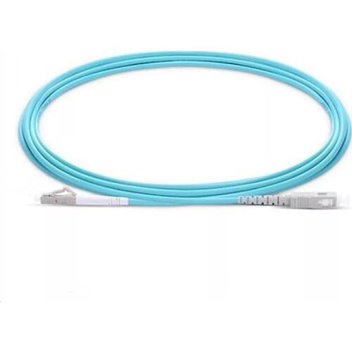 5pcs LC/UPC-SC/UPC Simplex fiber optic patch cord OM3 10G Multimode fiber optic cable PVC Jacket