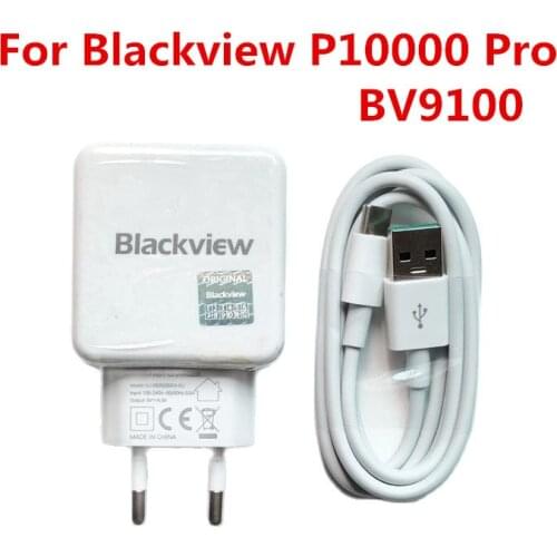 New Blackview P10000 Pro BV9100 USB Power Adapter 5V/5A Fast Charger EU Plug Travel Switching Power Supply+ Usb Cable Data Line