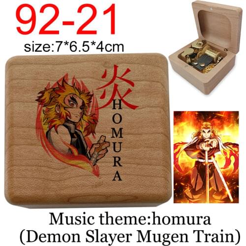 Anime wind up Music Box howl ponyo elfen lied mononoke spirited away demon slayer mugen train your name Christmas new year Gift