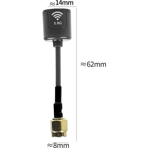 FEICHAO RHCP Antenna 2.5dBi Gain 5.8G Terminal Antenna SMA RP-SMA MMCX UFL For FATSHARK Transmitter RC Racing Drone