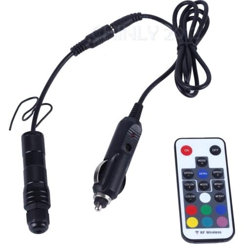 2W DC12V RGB 18key RF remote car use home use car light car bulb side glow fiber optic light illuminator engine