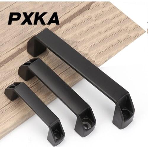 Free shipping black cabinet drawer handle modern minimalist Nordic furniture wardrobe handle