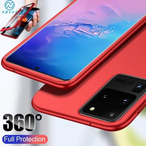 360 Degree Phone Cases for Samsung A51 A71 A50S A70S A30S A20S Glass Cover for Galaxy S20 J4 J6 A6 A8 Plus A9 A7 A5 A3 A40 Coque
