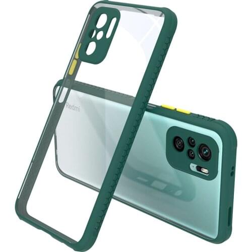 For Poco F3 Case Transparent Clear Acrylic Hard Back Cover Soft Bumper Shockproof Phone Case for Xiaomi Poco F3