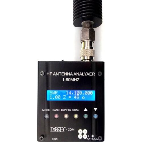 MR300 Digital Shortwave Antenna Analyzer Meter Tester 1-60M For Ham Radio High Precision Meter Antenna Analyzer Tester