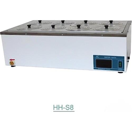 Digital display thermostatic water bath / eight-hole water bath / constant temperature water tank / water temperature box HH-S8