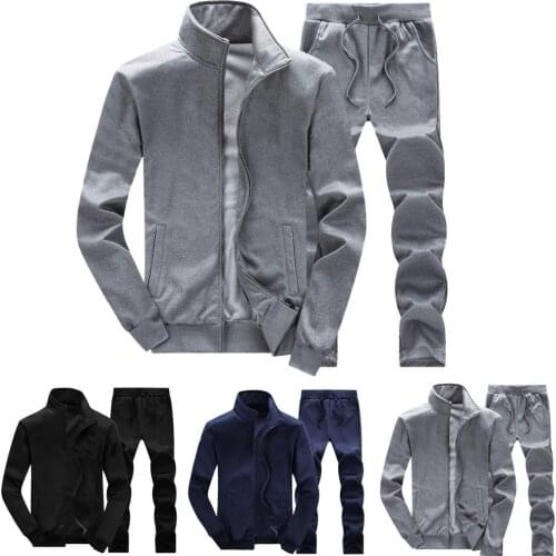 Combinaison De Sport Pour Hommes, Vêtements De Sport, Collection Automne Et Hiver, Couleur Unie, Code Européen