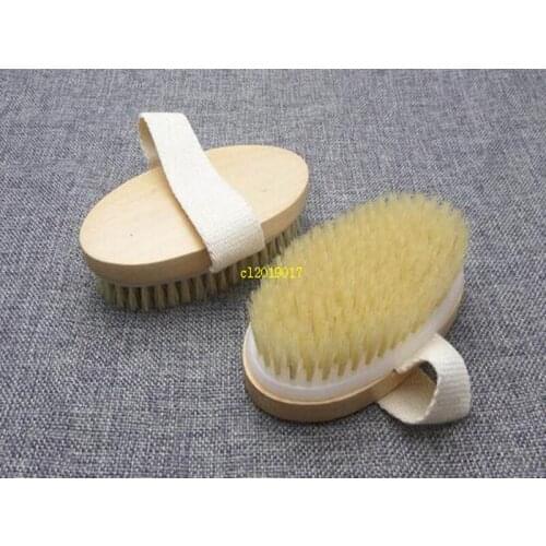 Elliptical handle bath brushes for children Bristle bath brush through Meridian rub back bath brush