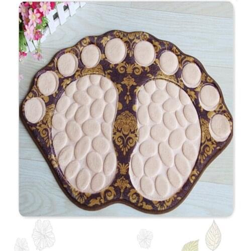 Carpet In The Shape Of A Foot Anti-slip Bathroom Carpet Super For Salle Mats Bain Mat Kitchen Bath Soft De Set Pad Tapis Floor