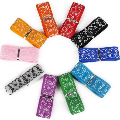 28mm Flower Printed Organza Lace Ribbon for DIY Craft Making Packing Bow Garment Sewing Accessories Gift Wrapping Materials