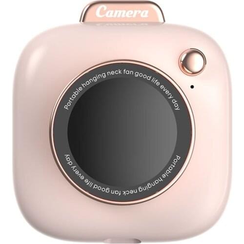 Camera Shape Hanging Neck Fan Lazy Outdoor Portable Handheld Small Fan Hanging Waist Creative Camera Mini Electric Fan