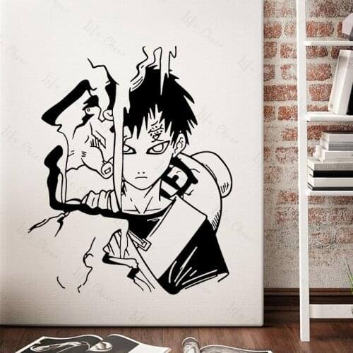 Cartoon love Leader Of Sand Village Chibi Ninja Wall Decal Anime Sticker Home Living And Boys Room Decoration Removable