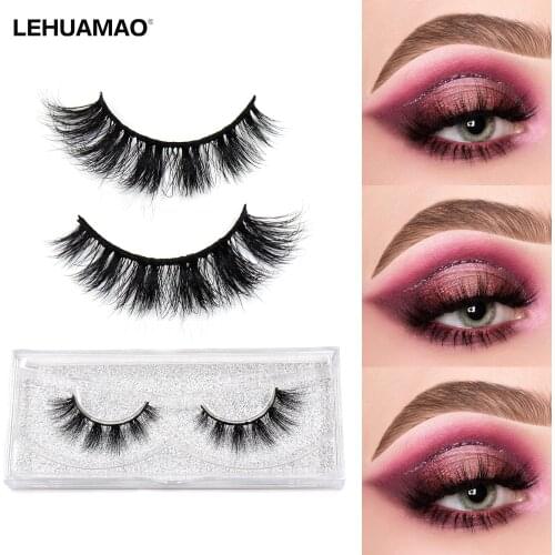 Mink Eyelashes Makeup Natural False Eyelashes Fake Eye Lashes Long Makeup 3D Mink Lashes Extension Eyelash Makeup for Beauty