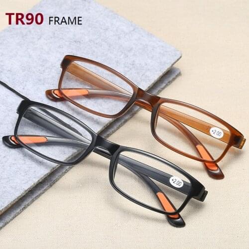 TR90 Frame Presbyopia Reading Glasses Men Women Fashion Ultra light Mens Womens Computer Eyeglasses 1.0 1.5 2.0 2.5 3.0 3.5 4.0