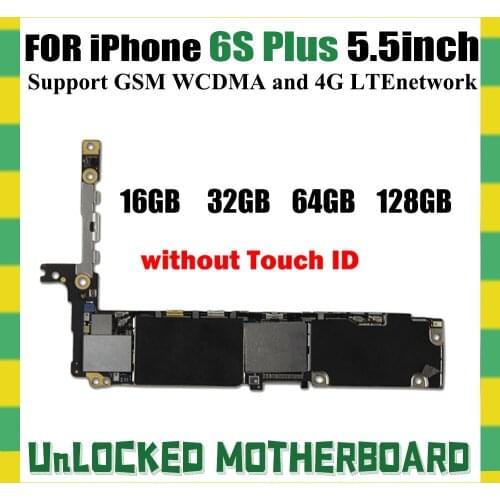 Original unlocked for iphone 6s plus Motherboard without Touch ID,for iphone 6s Plus Logic board 16gb /64gb /128gb