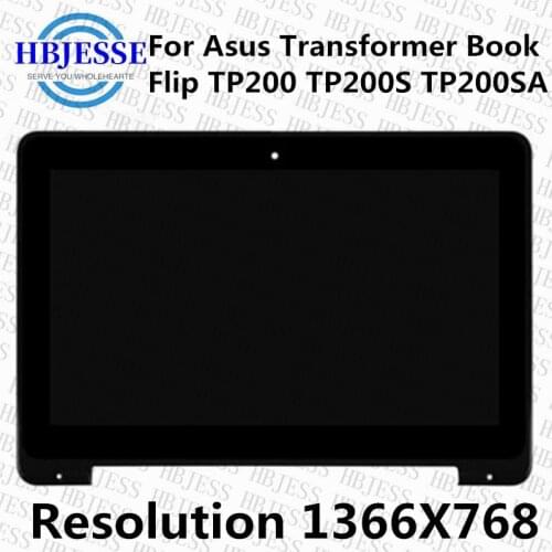 Original M116NWR4 LCD IPS Display Touch Screen Digitizer Assembly + Bezel For ASUS Transformer Book Flip TP200 TP200S TP200SA
